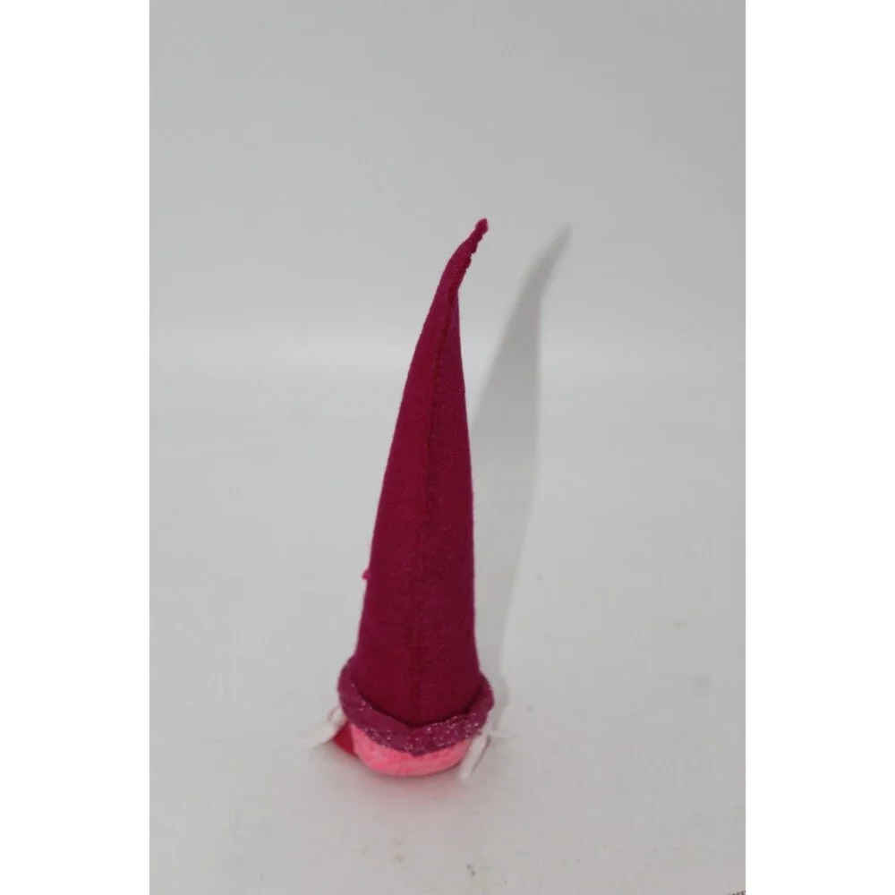 Baby Pink Girl Gnome Plush Handmade Scandinavian Swedish Tomte Hand Stitched